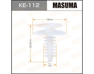 Крепеж (клоп) для Fiat Tipo 1993-1995 новый