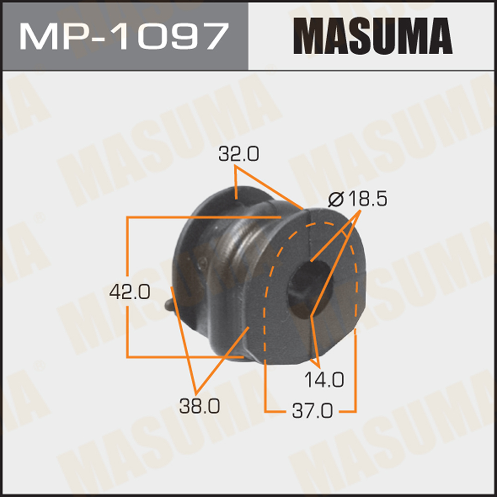 MP-1097 Masuma Втулка (сайлентблок) заднего стабилизатора от производителя  по спец цене купить в Ростове-на-Дону