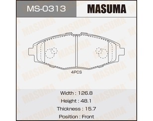 Колодки тормозные передние к-кт для Daewoo Matiz (M100/M150) 1998-2015 новый