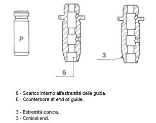 Направляющая клапана выпускного для Mitsubishi Pajero/Montero III (V6, V7) 2000-2006 новый