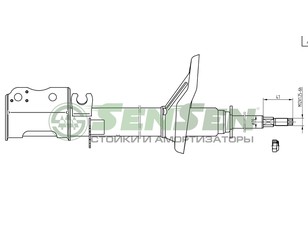 Амортизатор передний правый Газомасляный для Kia Sephia II/Shuma II 2001-2004 новый