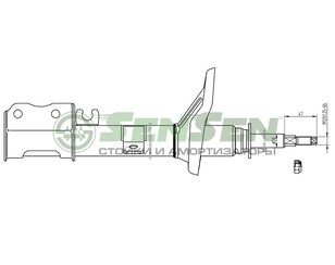 Амортизатор передний левый Газомасляный для Kia Sephia II/Shuma II 2001-2004 новый