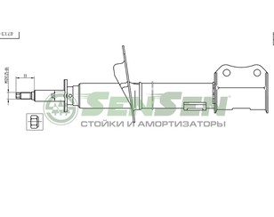 Амортизатор задний правый Газомасляный для Chevrolet Lacetti 2003-2013 новый