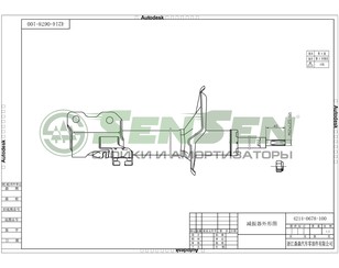 Амортизатор передний правый Газомасляный для Nissan X-Trail (T30) 2001-2006 новый