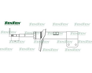 Амортизатор передний правый Газомасляный для Citroen C4 2005-2011 новый