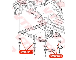 Сайлентблок балки передний для Chevrolet Cruze 2009-2016 новый