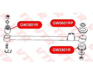 Сайлентблок задней реактивной тяги для Great Wall Safe 2003-2010 новый