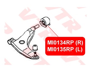 Сайлентблок переднего рычага задний правый для Mitsubishi Colt 1992-1996 новый