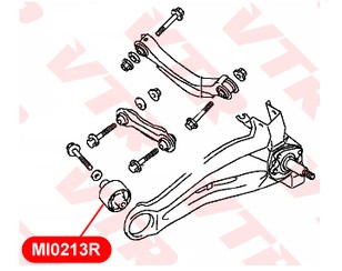 Сайлентблок заднего продольного рычага для Mitsubishi Lancer (CS/Classic) 2003-2008 новый