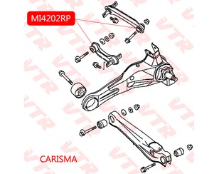 Сайлентблок заднего поворотного кулака для Mitsubishi Galant (EA) 1997-2003 новый