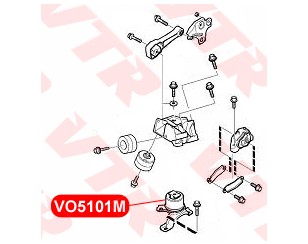 Опора двигателя правая для Volvo S60 2010-2018 новый