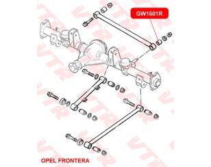 Сайлентблок задней поперечной тяги для Great Wall HOVER H5 2010-2017 новый