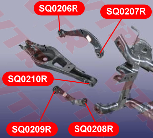 Сайлентблок заднего попер. рычага