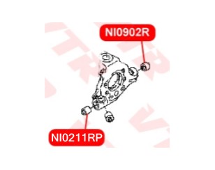 Сайлентблок заднего рычага для Nissan Quest (RE52) 2011> новый