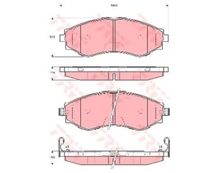 Колодки тормозные передние к-кт для Chevrolet Lanos 2004-2010 новый