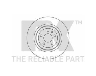 Диск тормозной задний для Audi A6 [C6,4F] 2004-2011 новый