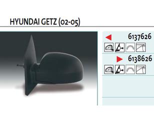 Зеркало правое механическое для Hyundai Getz 2002-2010 новый