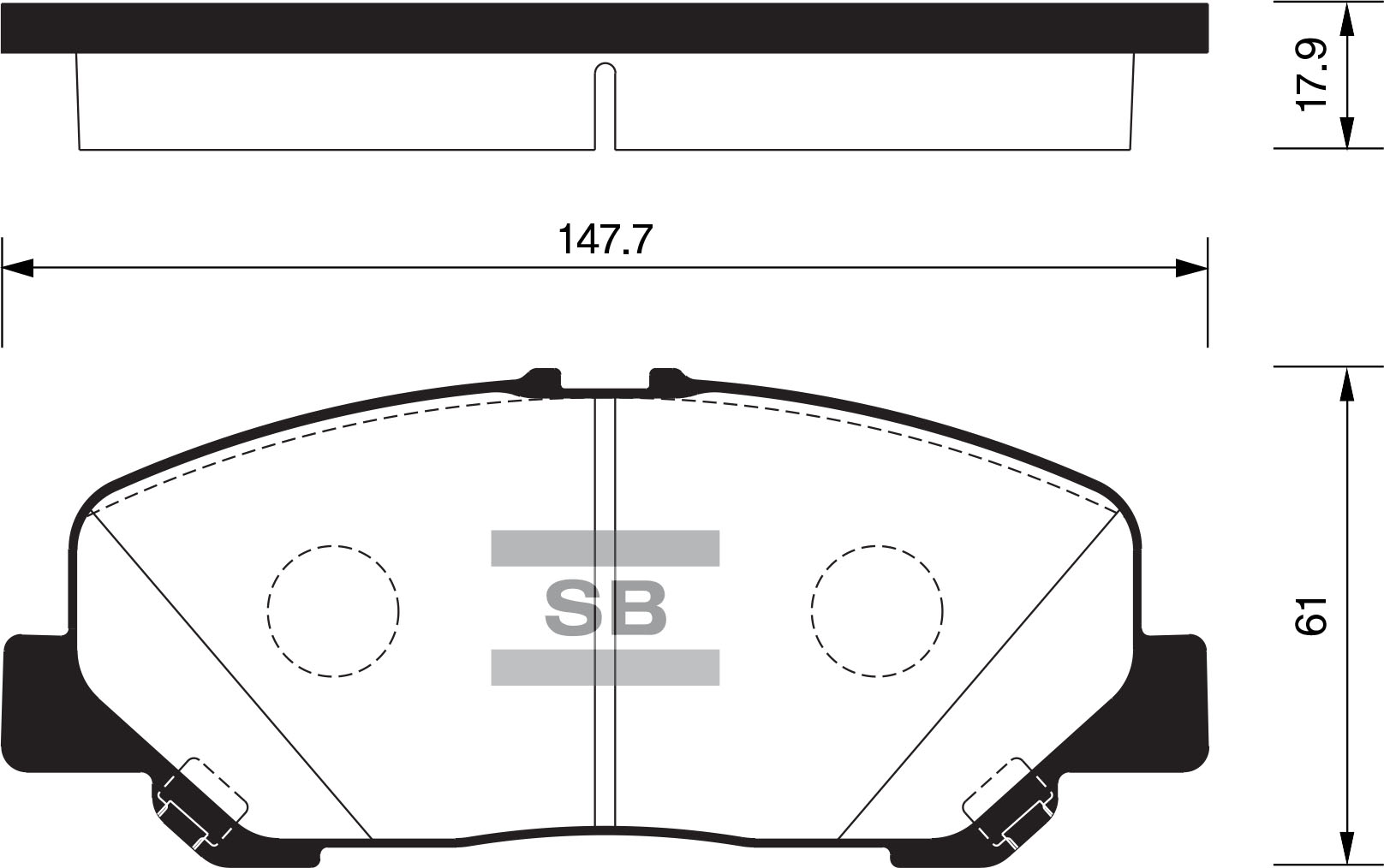 Колодки тормозные (Спереди) Toyota Alphard (H20,H30) 08-23 / Estima 06-