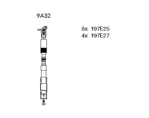 Провода высокого напряж. к-кт для Mercedes Benz W210 E-Klasse 1995-2000 новый