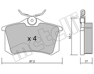 Колодки тормозные задние дисковые к-кт для Ford Galaxy 1995-2006 новый