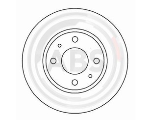 Диск тормозной передний не вентилируемый для Lancia Thema 1984-1992 новый