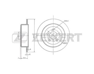 Диск тормозной задний для Jeep Cherokee (KK) 2007-2012 новый