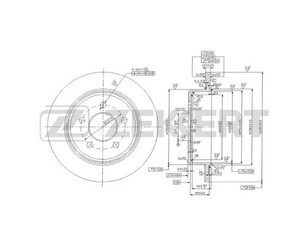 Диск тормозной задний для Ford America Explorer 2001-2011 новый