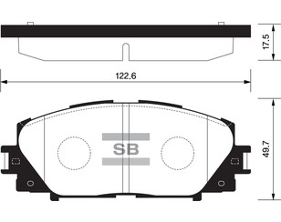 Колодки тормозные передние к-кт для Lexus CT 200H 2011-2018 новый