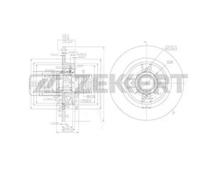 Диск тормозной задний для Renault Scenic 1999-2003 новый