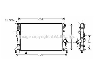 Радиатор основной для Mazda Mazda 3 (BK) 2002-2009 новый