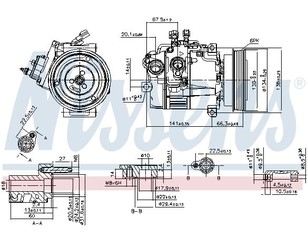 Компрессор системы кондиционирования для Land Rover Freelander 2 2007-2014 новый