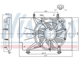 Вентилятор радиатора для Ford EcoSport 2013> новый