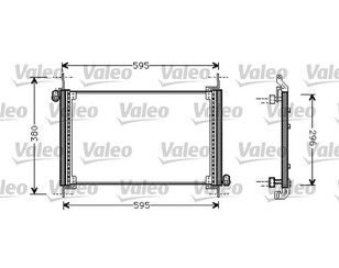 Радиатор кондиционера (конденсер) для Fiat Bravo 1995-2001 новый