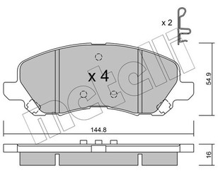 Колодки тормозные передние к-кт для Jeep Patriot (MK74) 2007-2016 новый