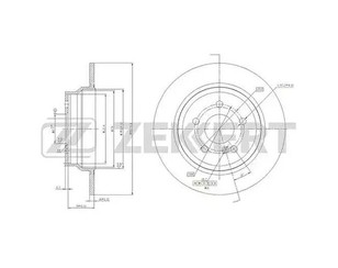 Диск тормозной задний для Mercedes Benz W212 E-Klasse 2009-2016 новый