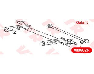 Сайлентблок тяги для Mitsubishi Galant (E1) 1984-1987 новый