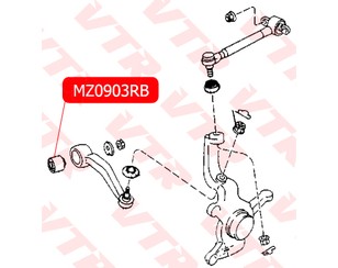 Сайлентблок верхнего рычага для Mazda Xedos-9 1993-2002 новый