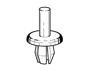 Крепеж (клоп) для Opel Ascona C 1982-1988 новый