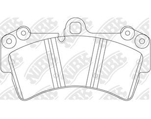 Колодки тормозные передние к-кт для VW Touareg 2002-2010 новый