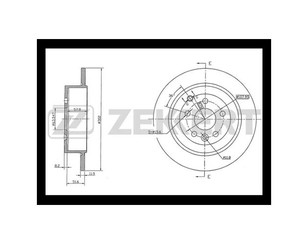 Диск тормозной задний для Land Rover Freelander 2 2007-2014 новый