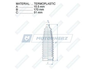 Пыльник рулевой рейки для Mazda Mazda 5 (CR) 2005-2010 новый