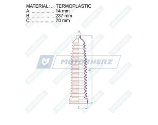 Пыльник рулевой тяги (к-кт) для Mercedes Benz R230 SL 2001-2012 новый