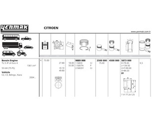 Поршень для Citroen C3 2002-2009 новый