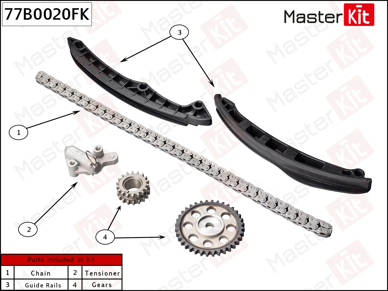 77B0020FK Master Kit Цепь ГРМ к-кт от производителя по спец цене купить ...