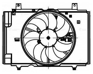Вентилятор радиатора для Nissan Juke (F15) 2011-2019 новый
