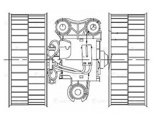 Моторчик отопителя для Mercedes Benz Vito/Viano-(639) 2003-2014 новый