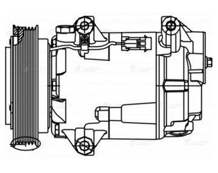 Компрессор системы кондиционирования для Renault Megane II 2003-2009 новый