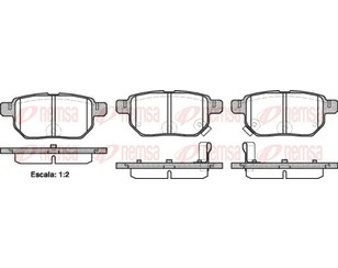 Колодки тормозные задние дисковые к-кт для Toyota IST 2007-2016 новый