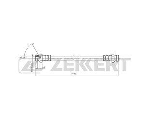 Шланг тормозной для Mitsubishi Carisma (DA) 1999-2003 новый