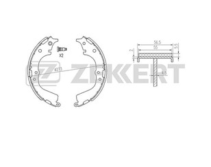 Колодки барабанные к-кт для Toyota HiAce H100 1995-2004 новый